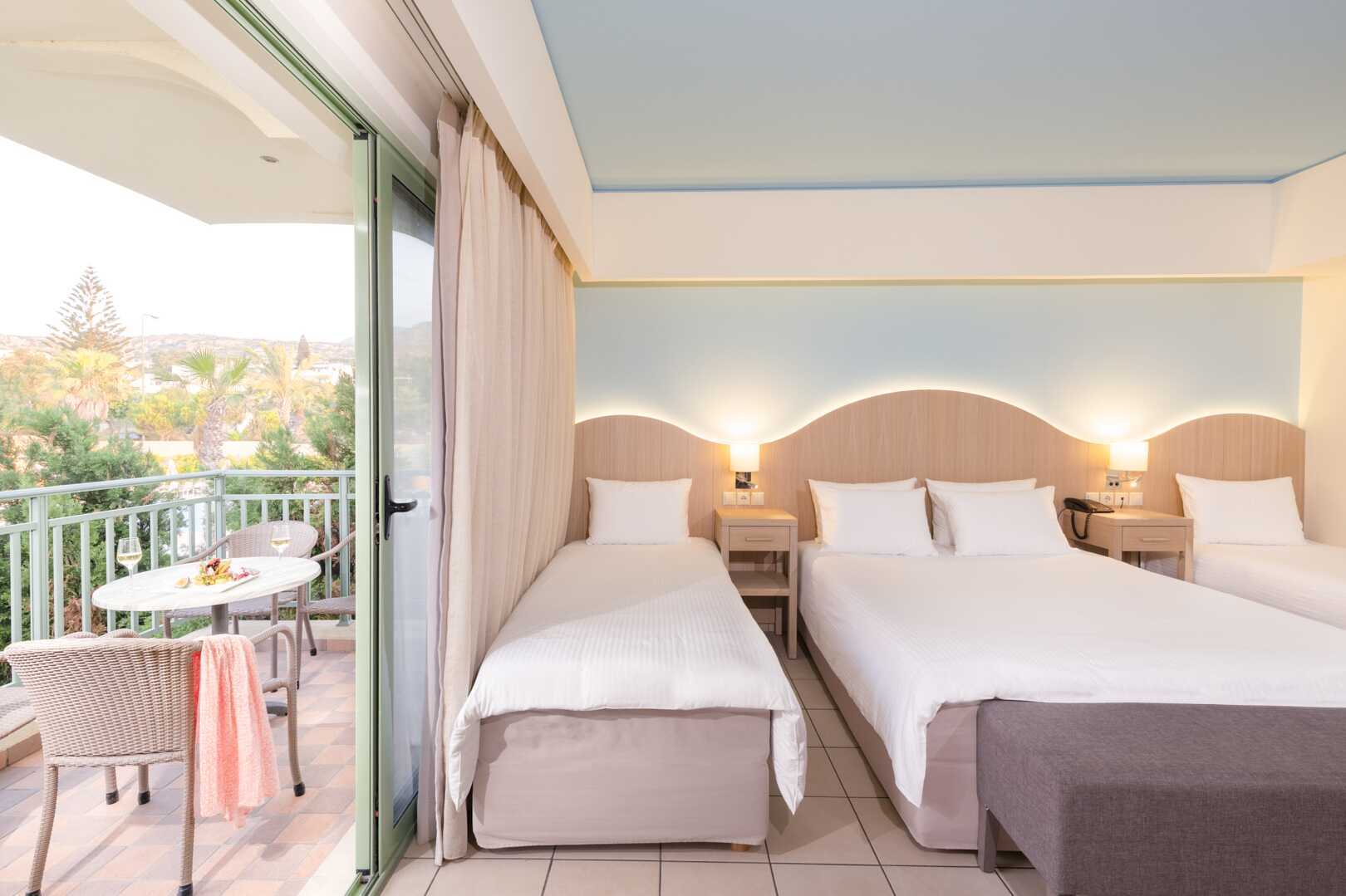 Dubbelrum på hotell Star Beach Village & Waterpark i Hersonissos på Kreta.