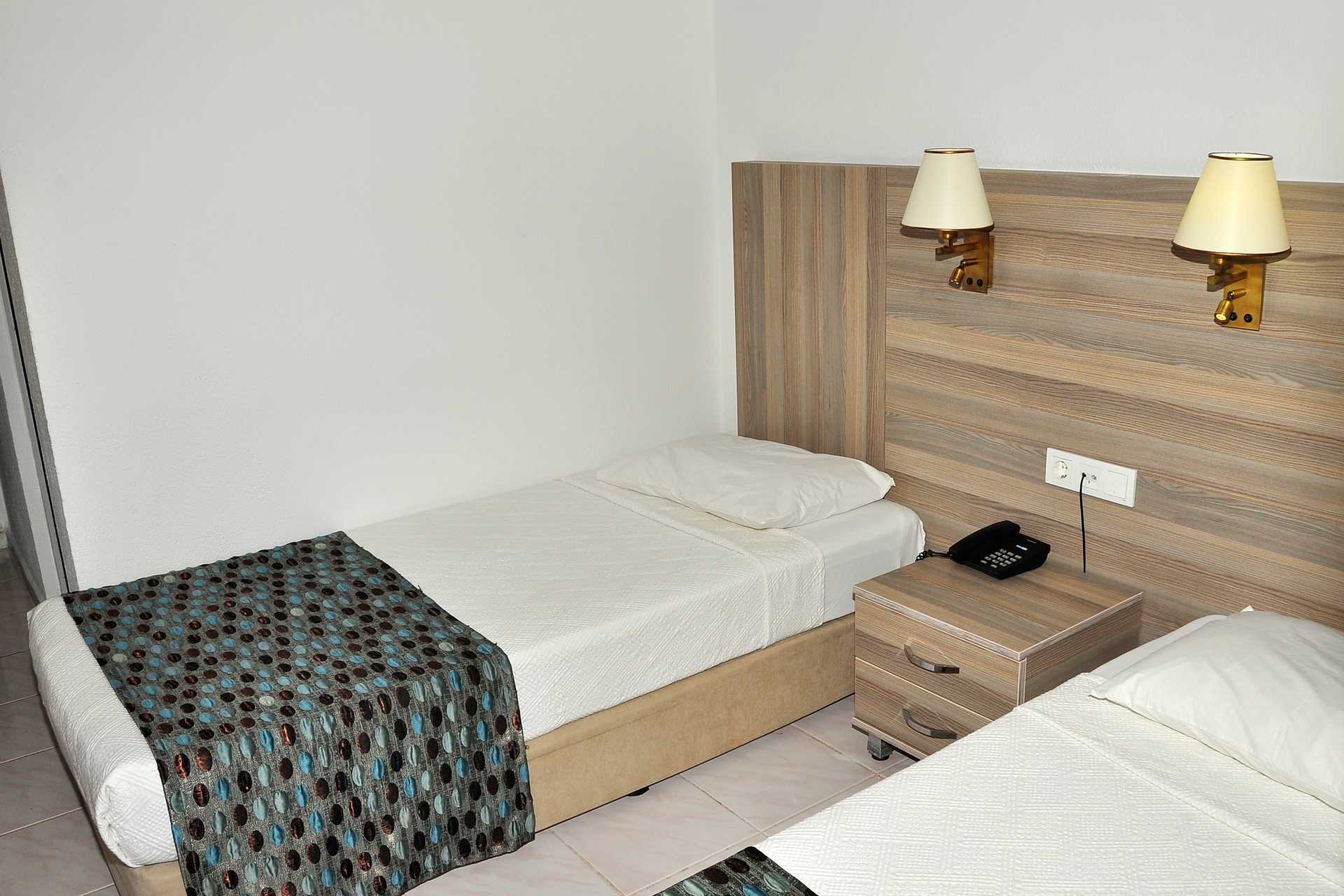 Dubbelrum på hotell Sunflower i Side, Turkiet.