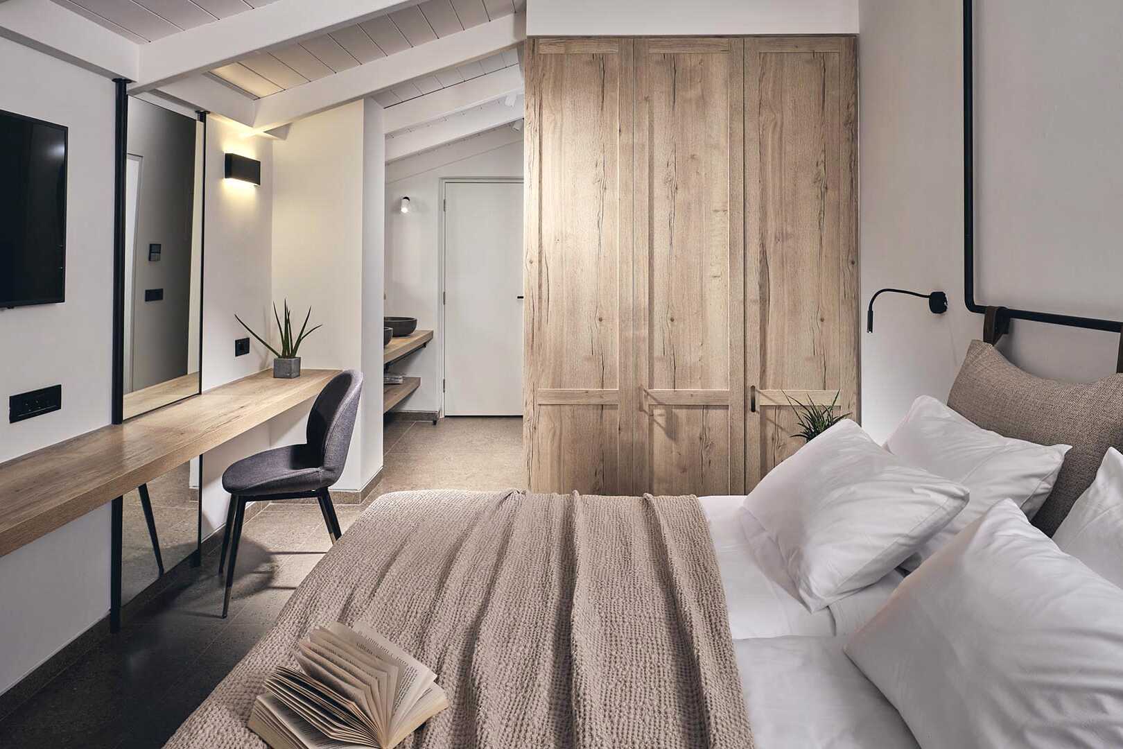Dubbelrum på översta våningen på hotell Contessina i Tsilivi, Grekland.