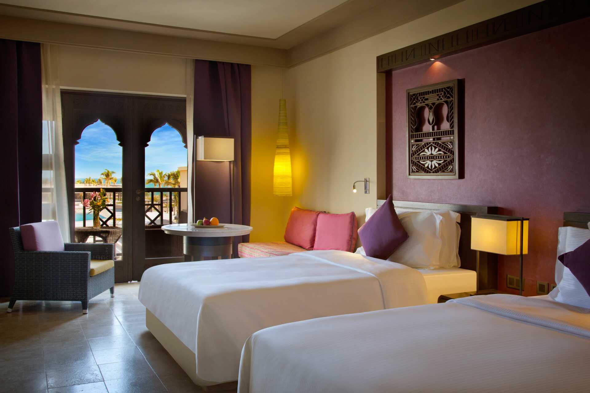 Dubbelrum på Salalah Rotana Resort i Salalah, Oman.