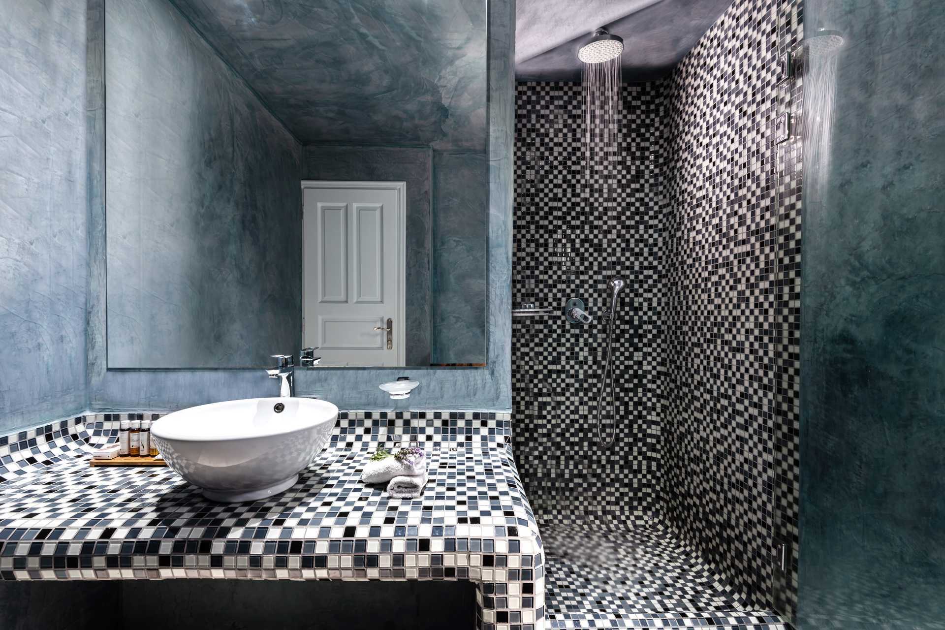 Kahden hengen huone Santorini Kastelli Resortissa Santorinissa, Kreikassa.