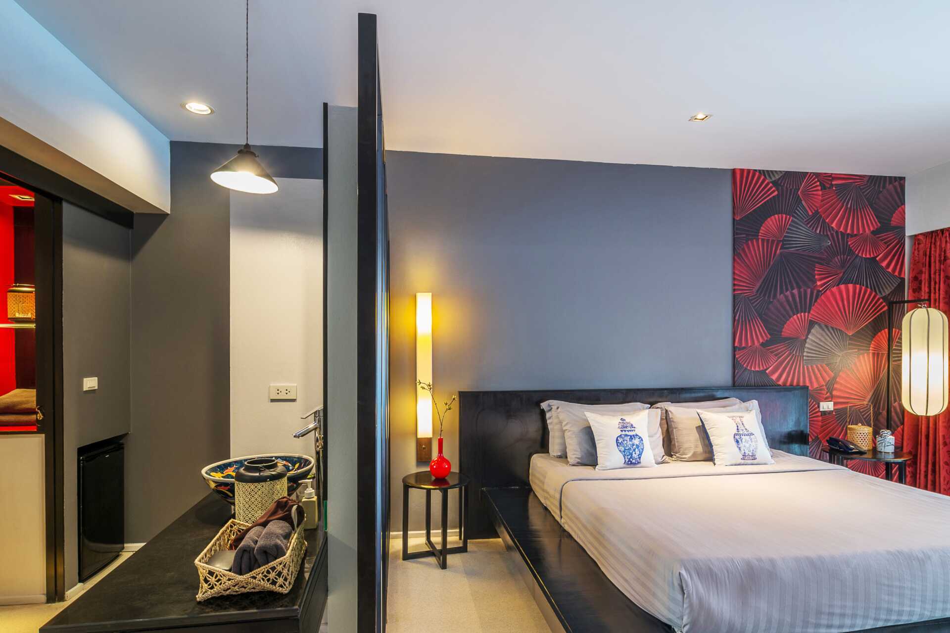 Dubbelrum, poolrum på Red Ginger Chic Resort på Krabi, Thailand.