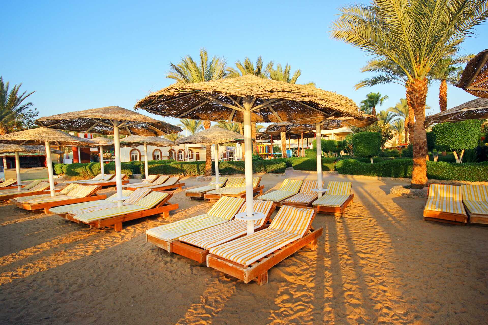 Härliga stränder i Hurghada, Egypten