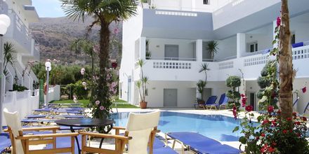 Poolområdet på hotell Emerald i Malia på Kreta.