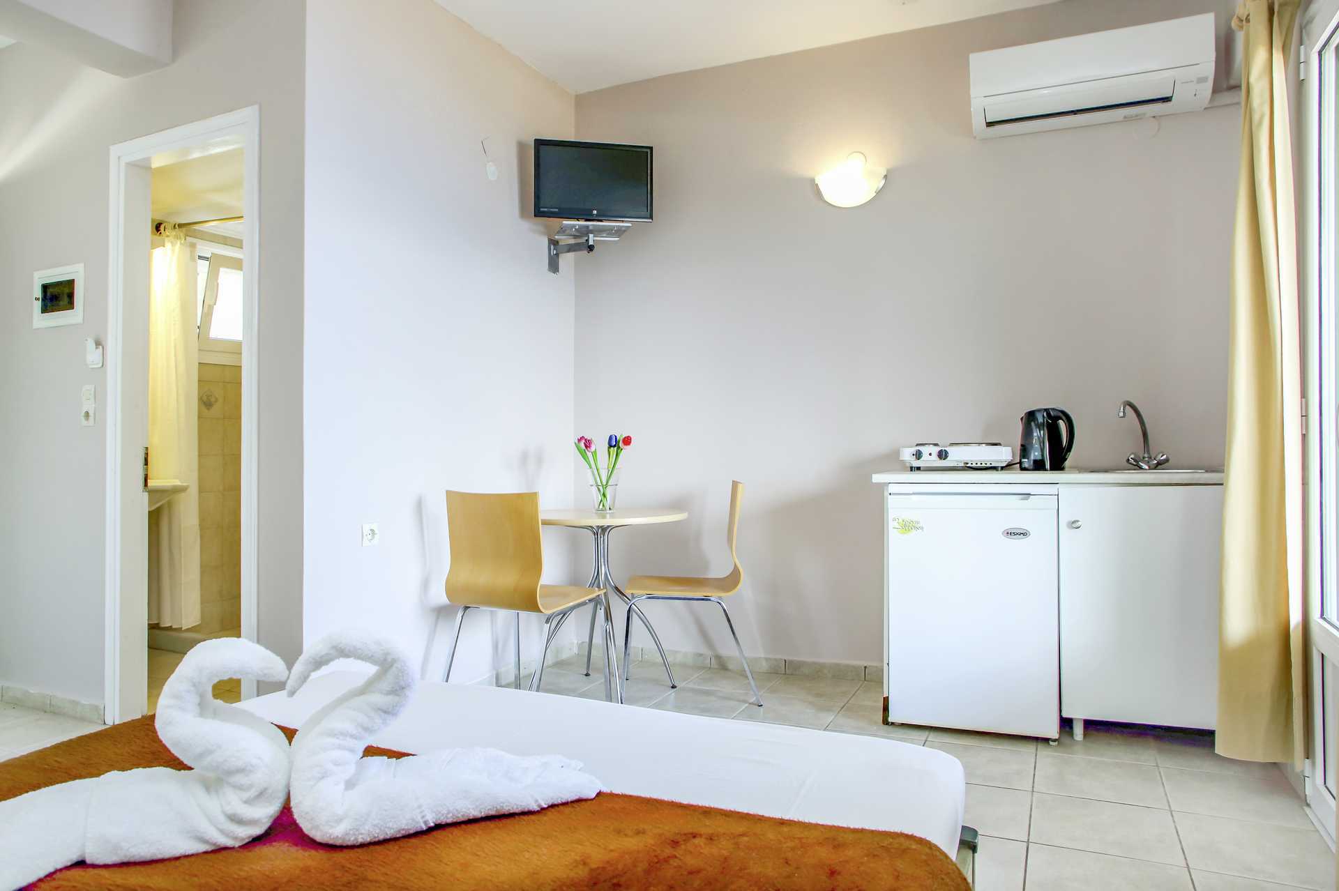 En av enrumslägenheterna för 2 personer