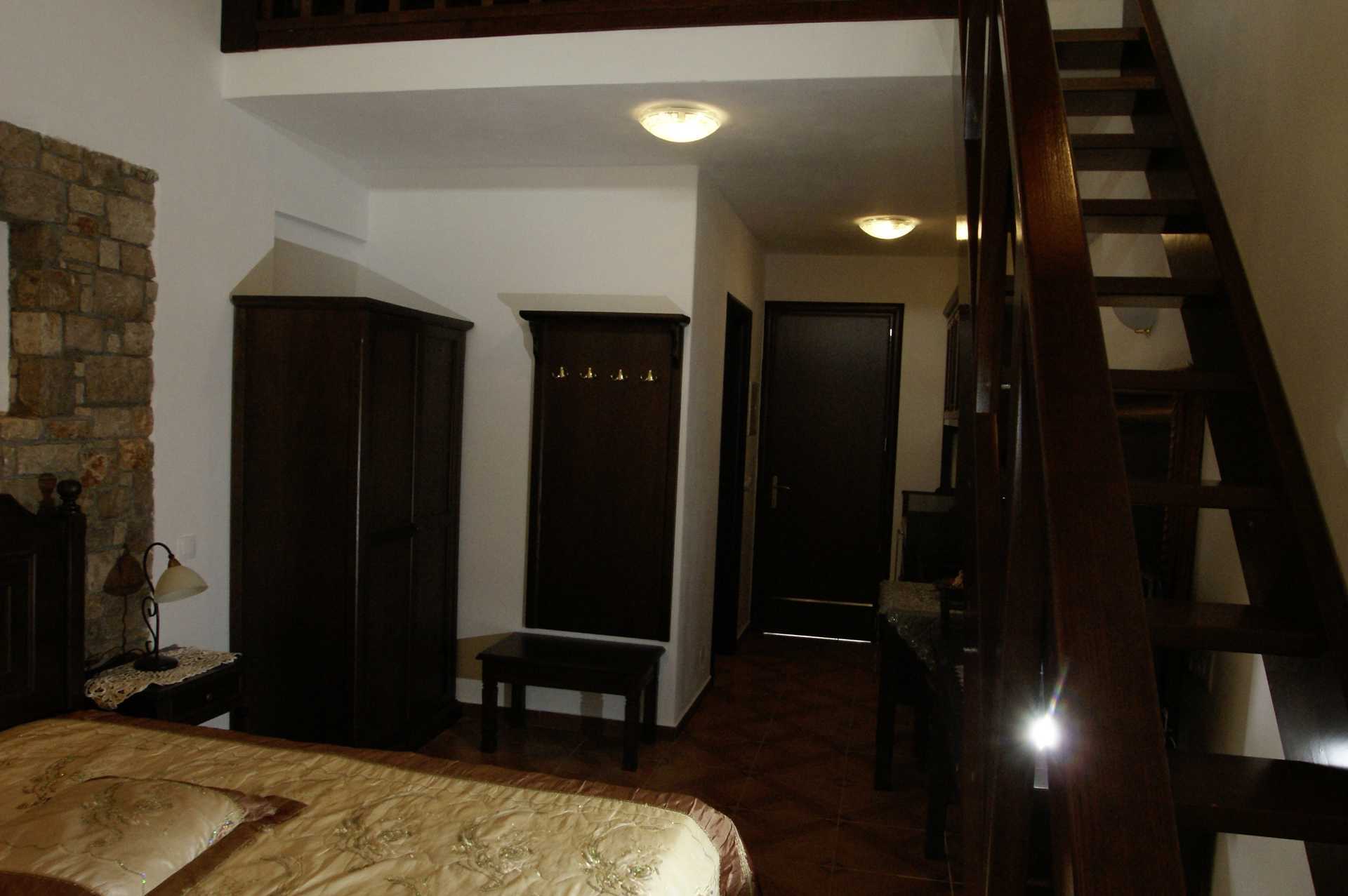 Enrumslägenhet i etage på hotell Marilena på Alonissos, Grekland.