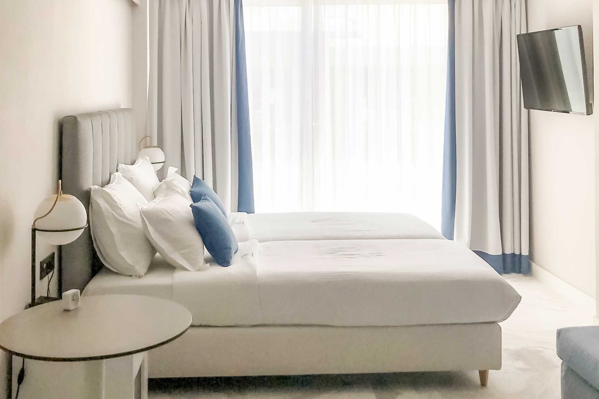 Enrumslägenhet på hotell Aquarius i Rethymnon, Kreta.