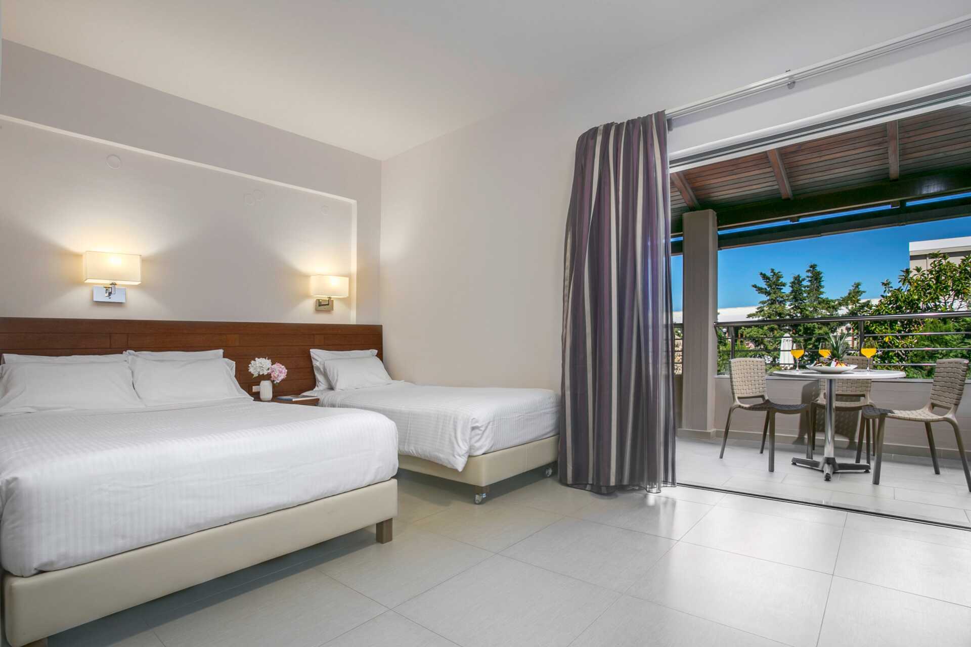 Enrumslägenhet på hotell Casa di Porto på Kreta, Grekland.