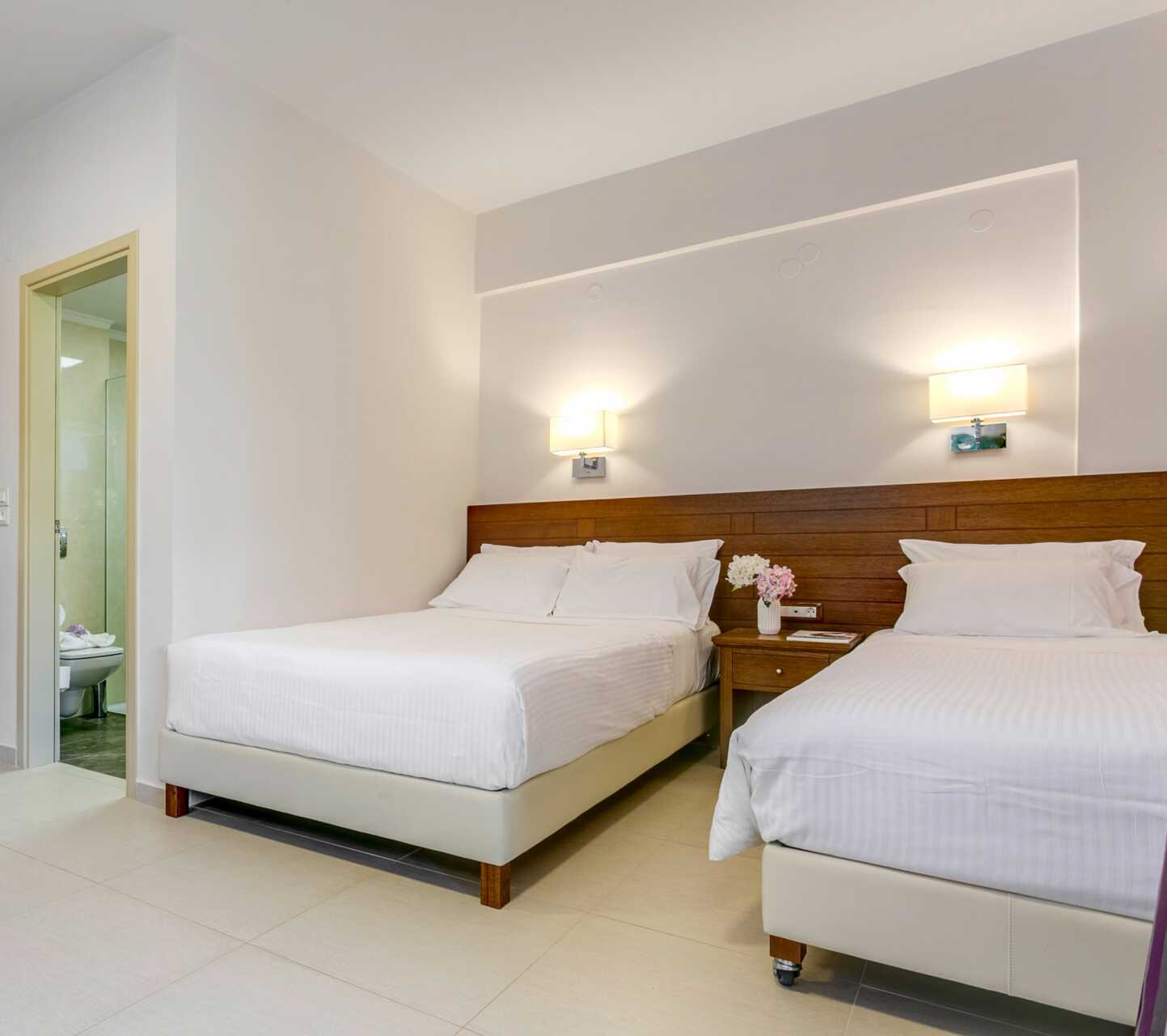 Enrumslägenhet på hotell Casa di Porto på Kreta, Grekland.