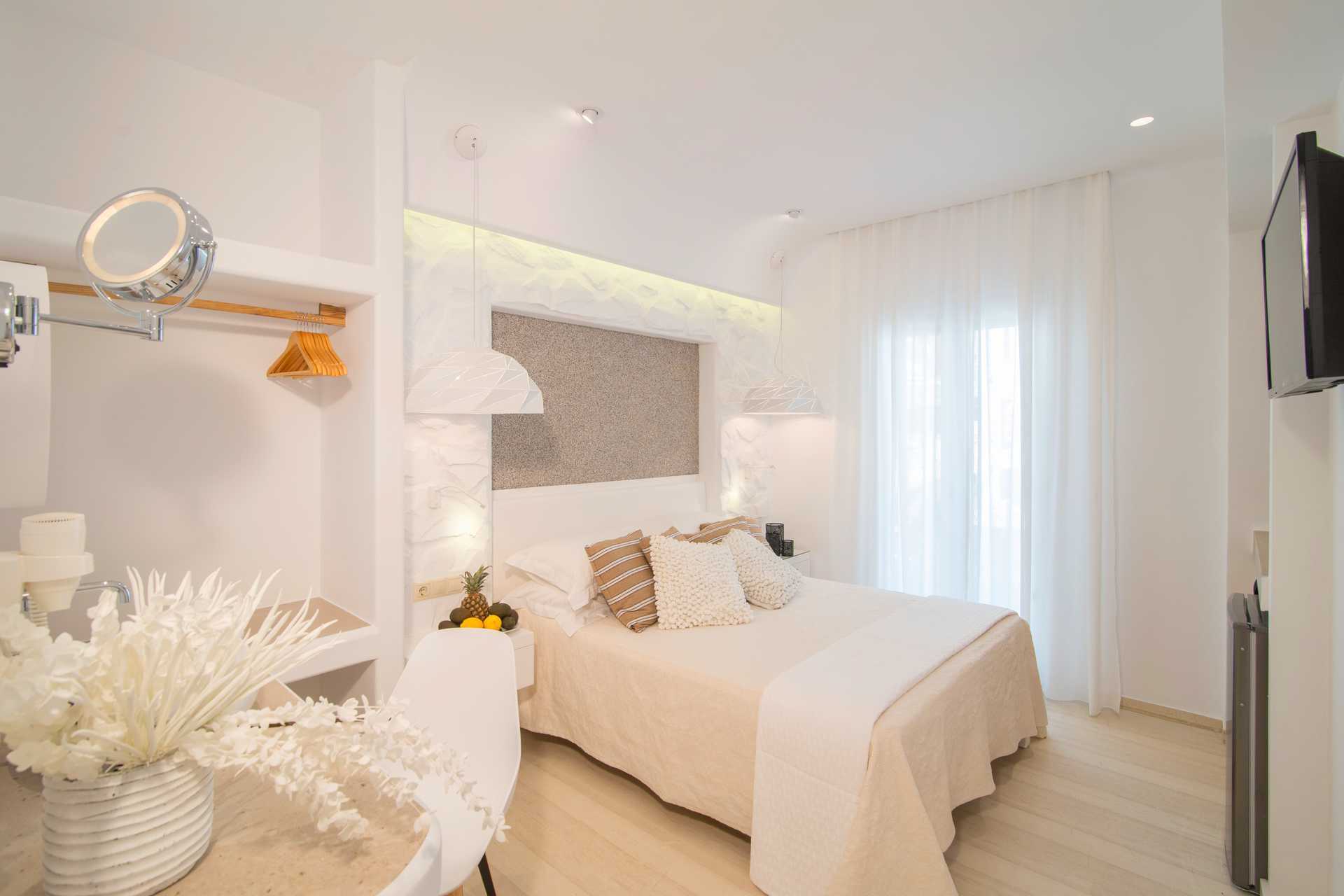 Enrumslägenhet på hotell Spiros i Naxos stad.