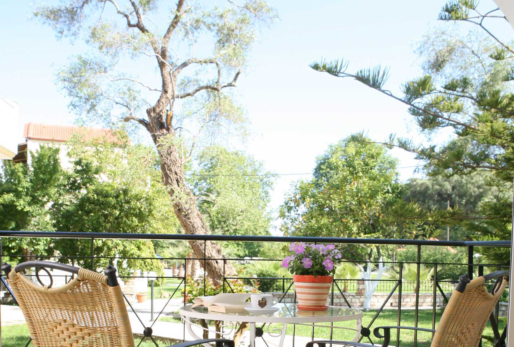 Enrumslägenhet superior på hotell Byzantion i Parga, Grekland.