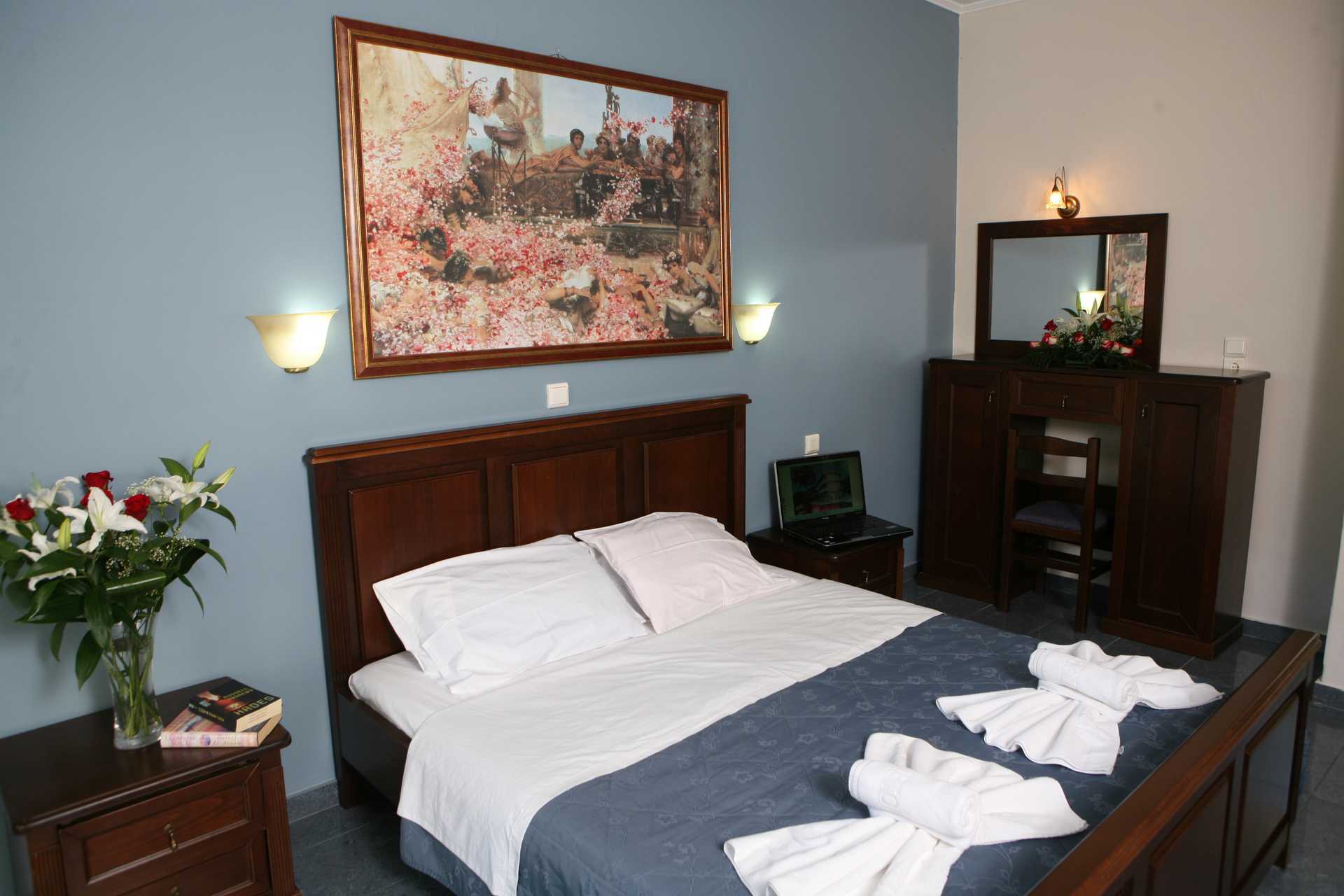 Enrumslägenhet superior på hotell Byzantion i Parga, Grekland.