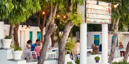 Restaurang på Hotell Esperos Village Blue & Spa på Rhodos, Grekland.