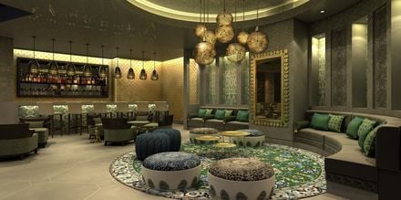 Bar på hotell Fairmont Ajman i Förenade Arabemiraten.