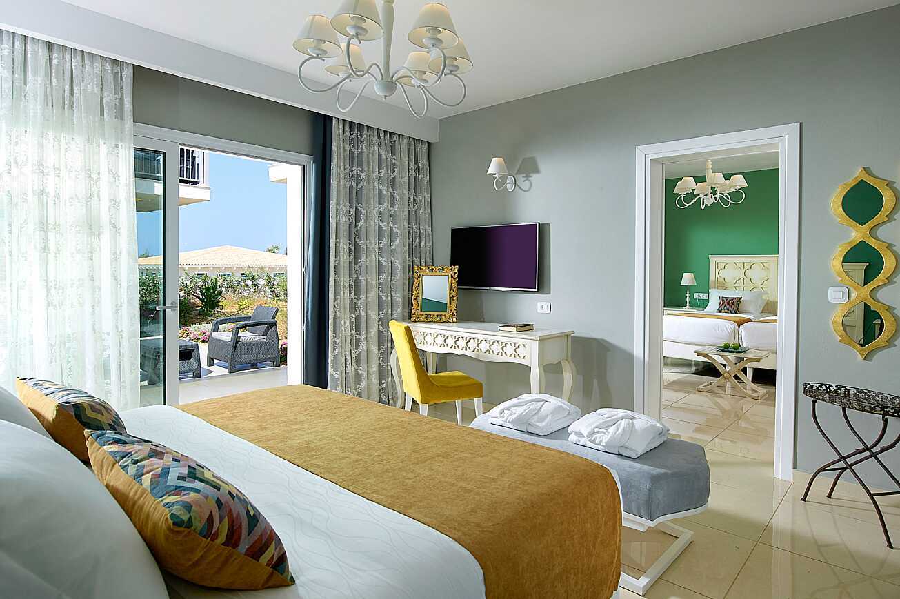 Familjerum på Anemos Luxury Grand Resort i Georgiopolis på Kreta.