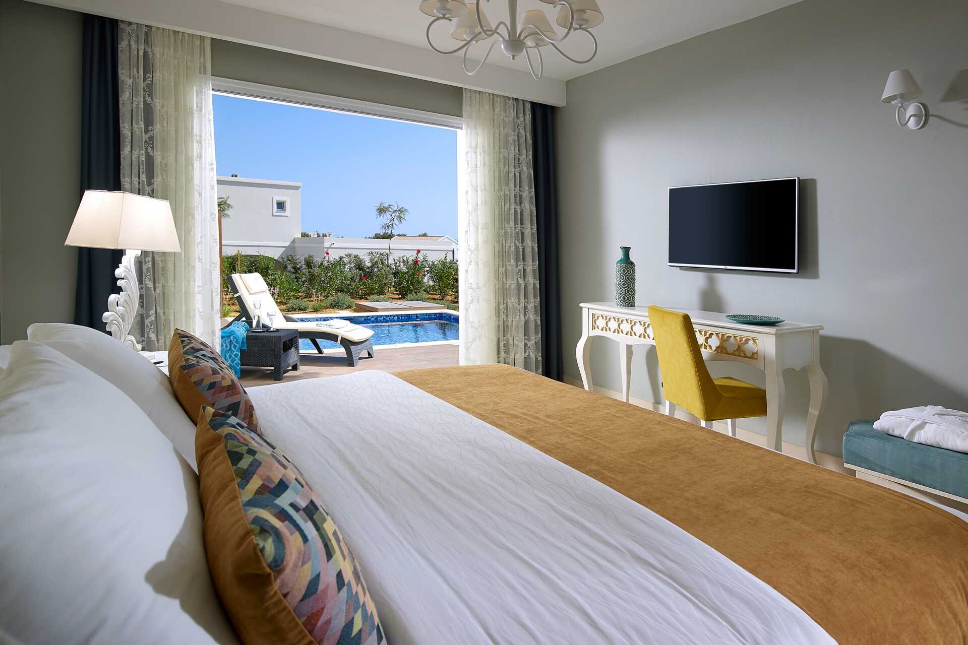 Familjerum på Anemos Luxury Grand Resort i Georgiopolis på Kreta.