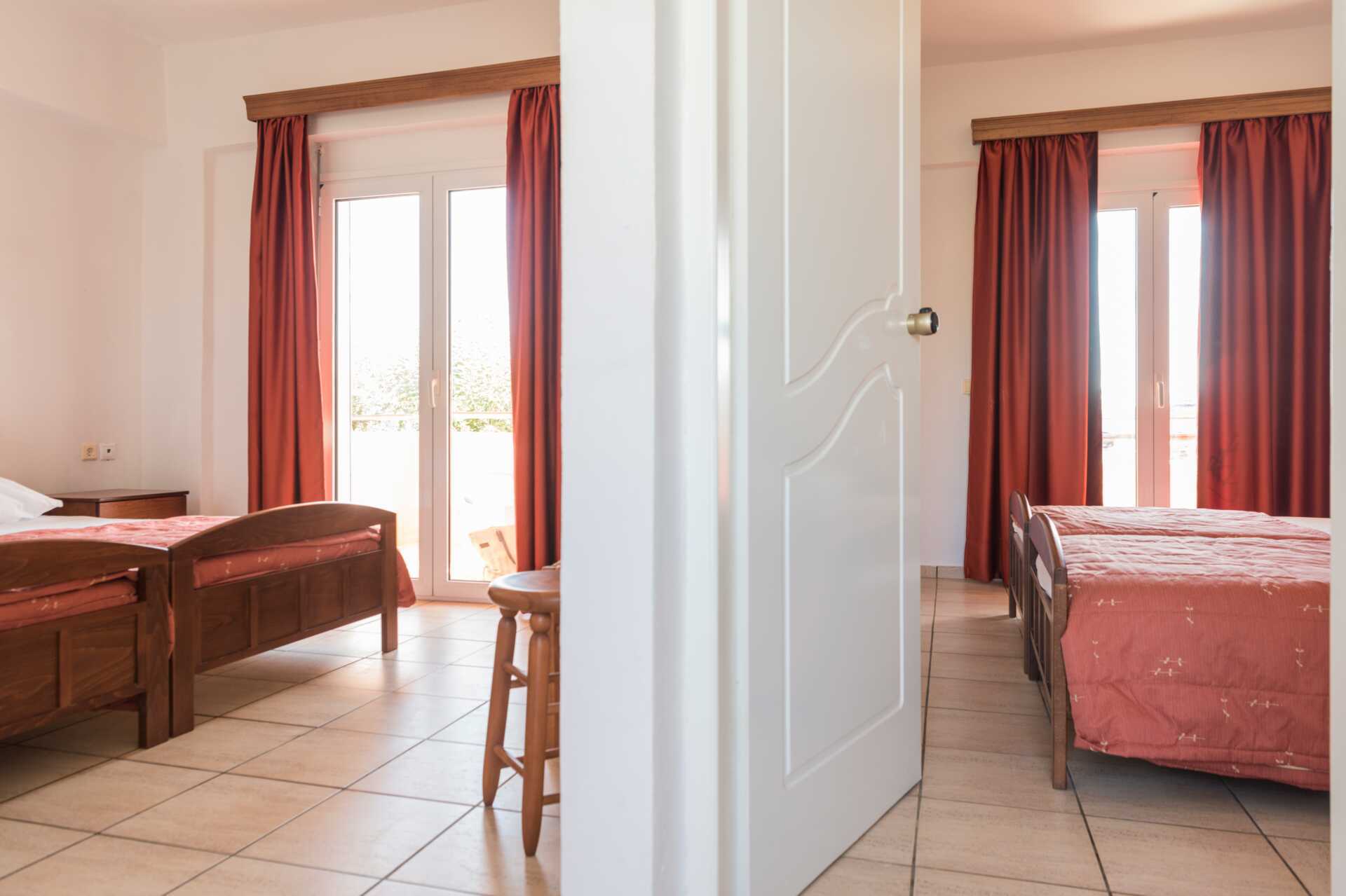 Familjerum på hotell Aquamar på Kreta, Grekland.
