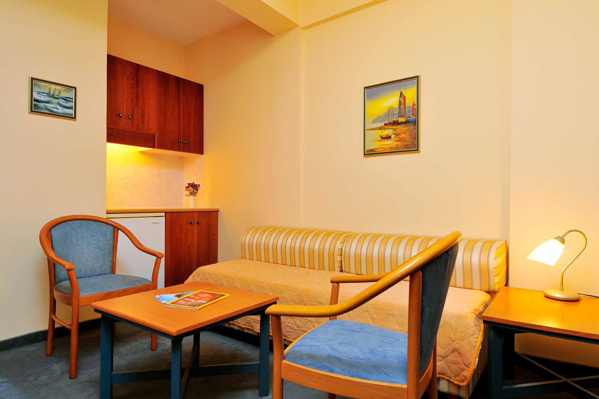 Familjerum på hotell Astron i Kos stad, Grekland.