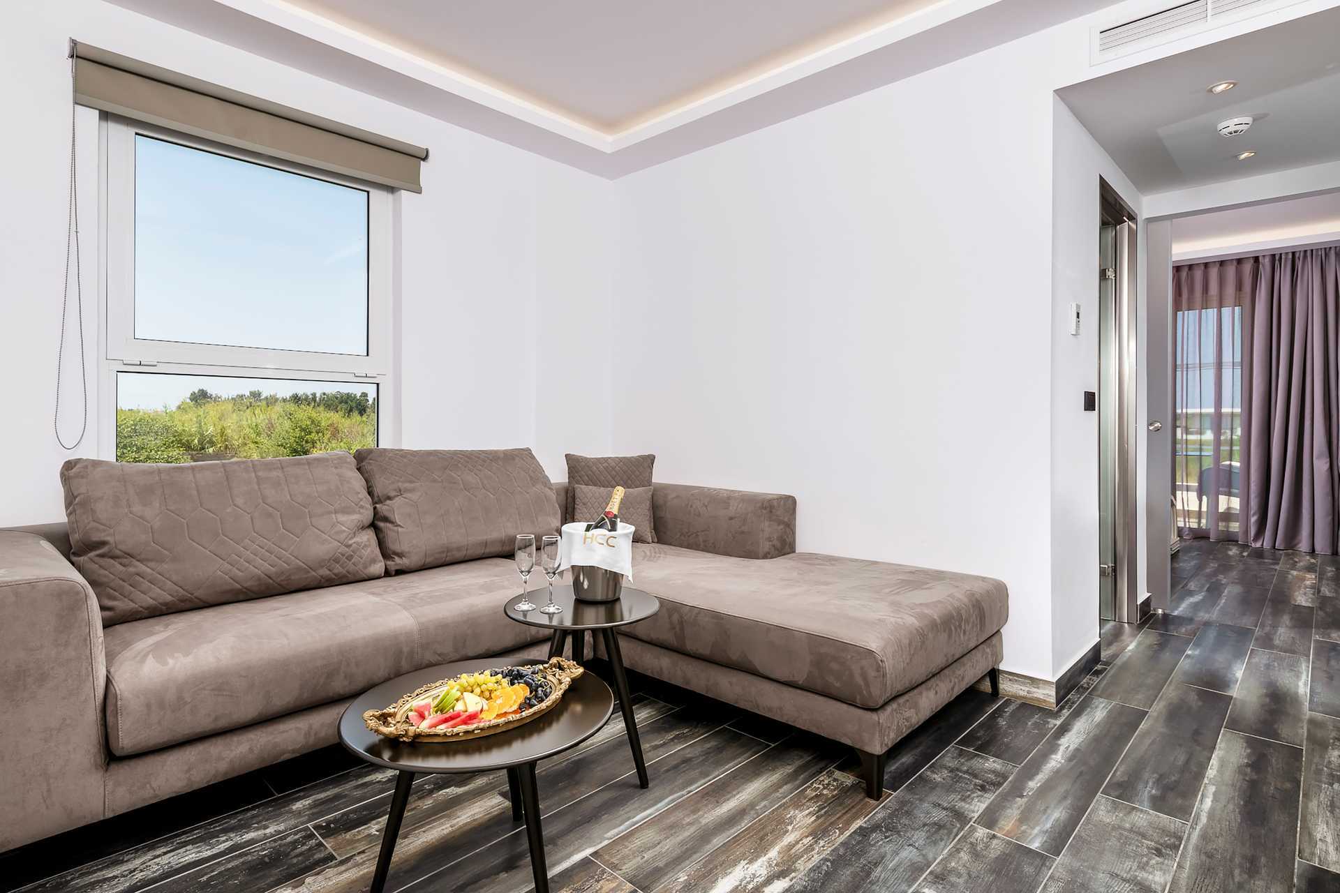 Familjerum på hotell Diamond Boutique i Lambi på Kos, Grekland.