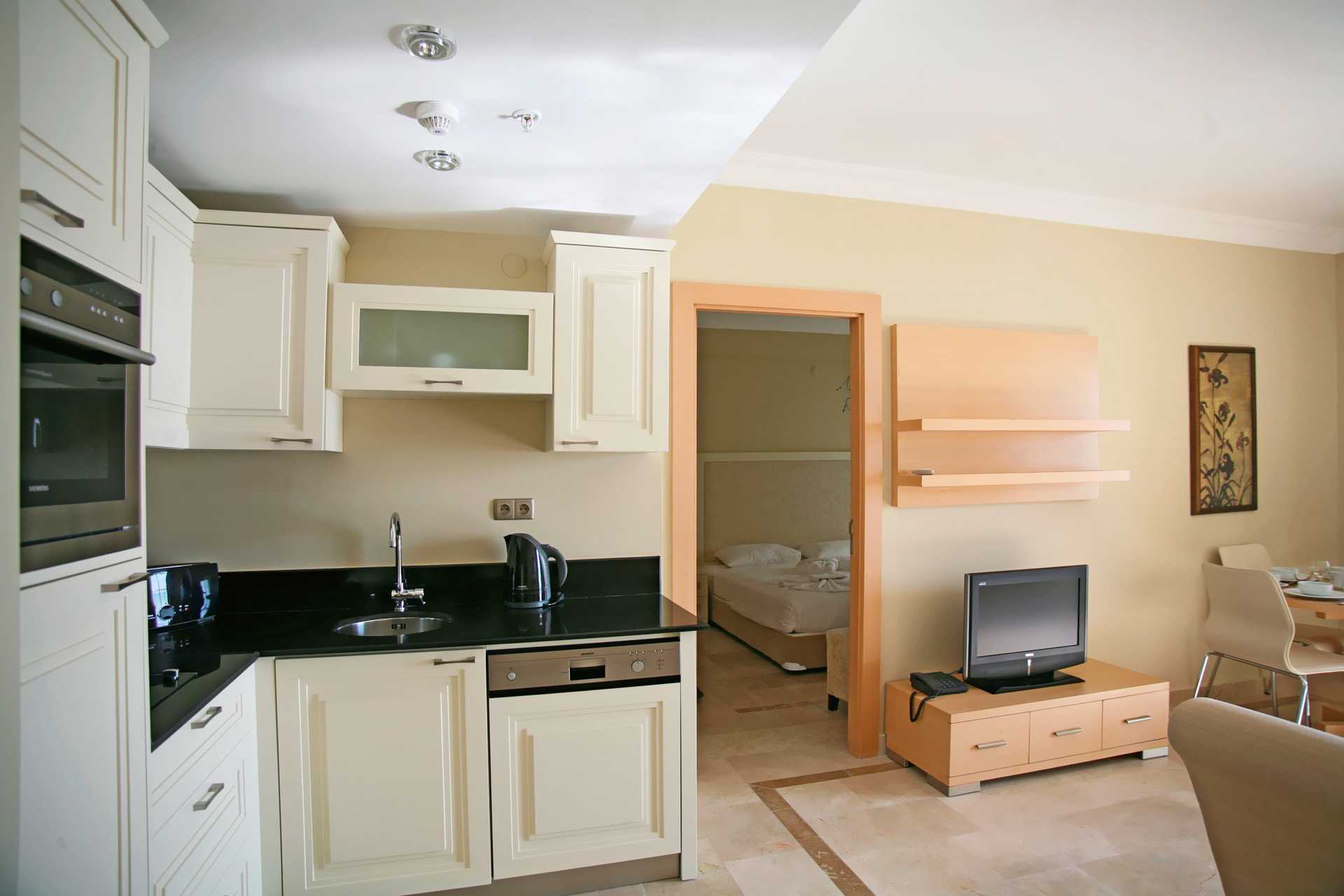 Familjerum på hotell Goldcity Holiday Resort i Alanya, Turkiet.