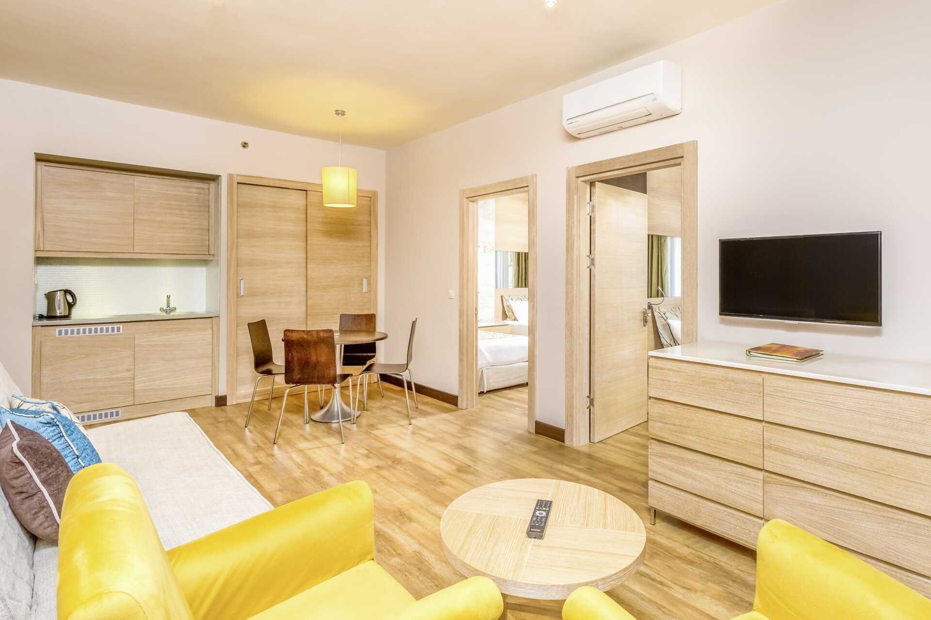 Familjerum på hotell Melas Holiday Village i Side, Turkiet.