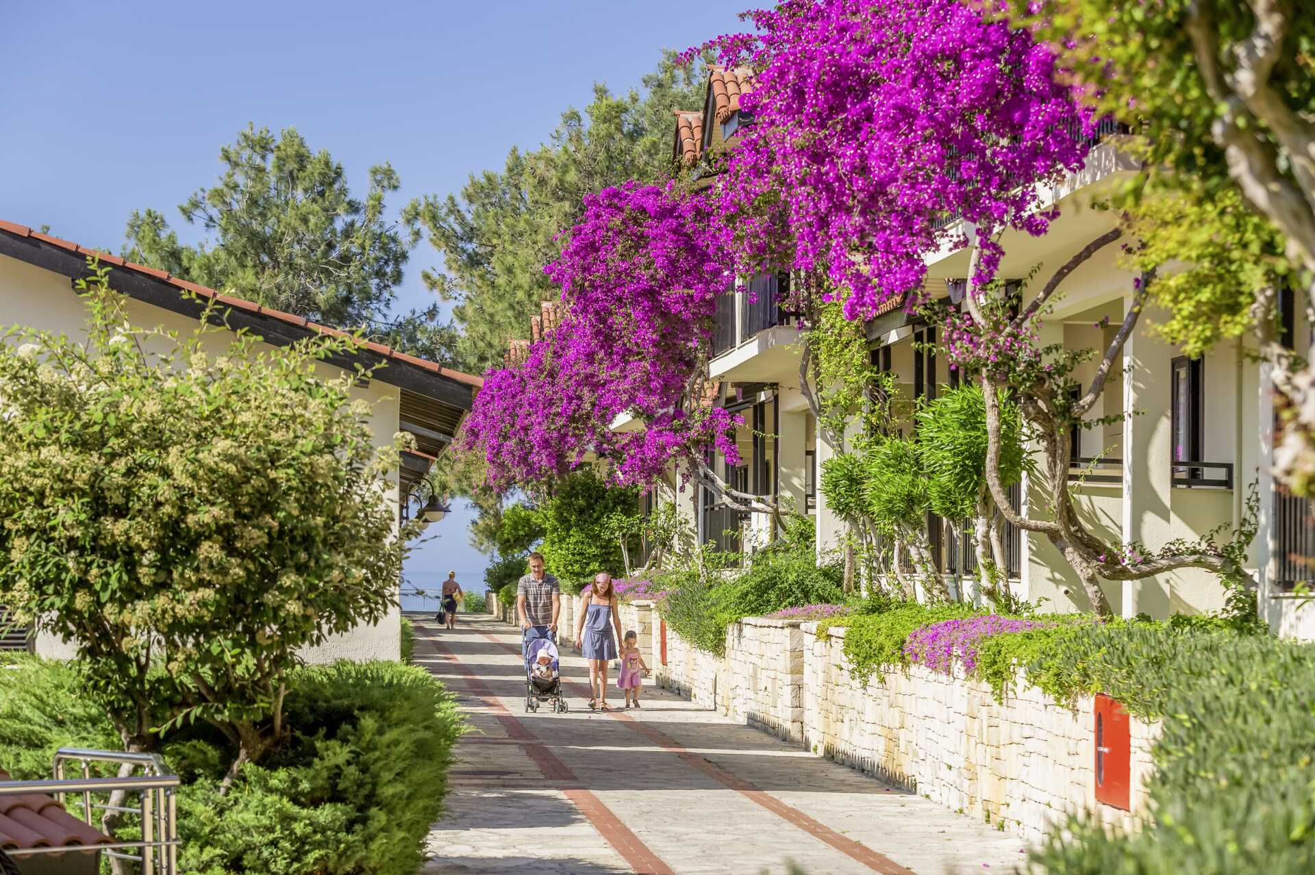 Familjerum på hotell Melas Holiday Village i Side, Turkiet.