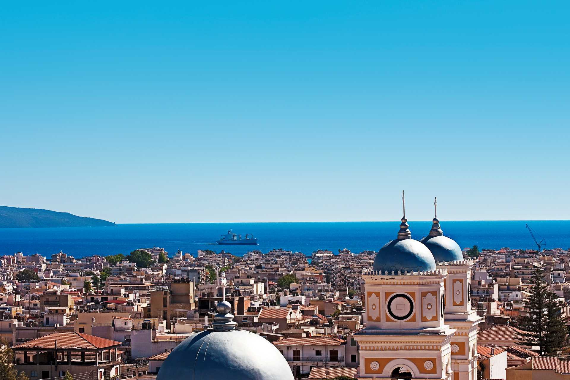 Kalamata stad i Peloponnesos, Grekland.