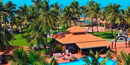 Poolområdet vid hotell Goan Heritage i Norra Goa, Indien.