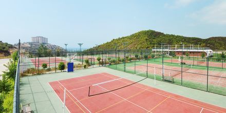 Tennis på hotell Goldcity Holiday Resort i Alanya, Turkiet.