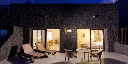 Tvårumssvit på hotell Gran Castillo Resort Family & Fun Playa Blanca på Lanzarote, Spanien.
