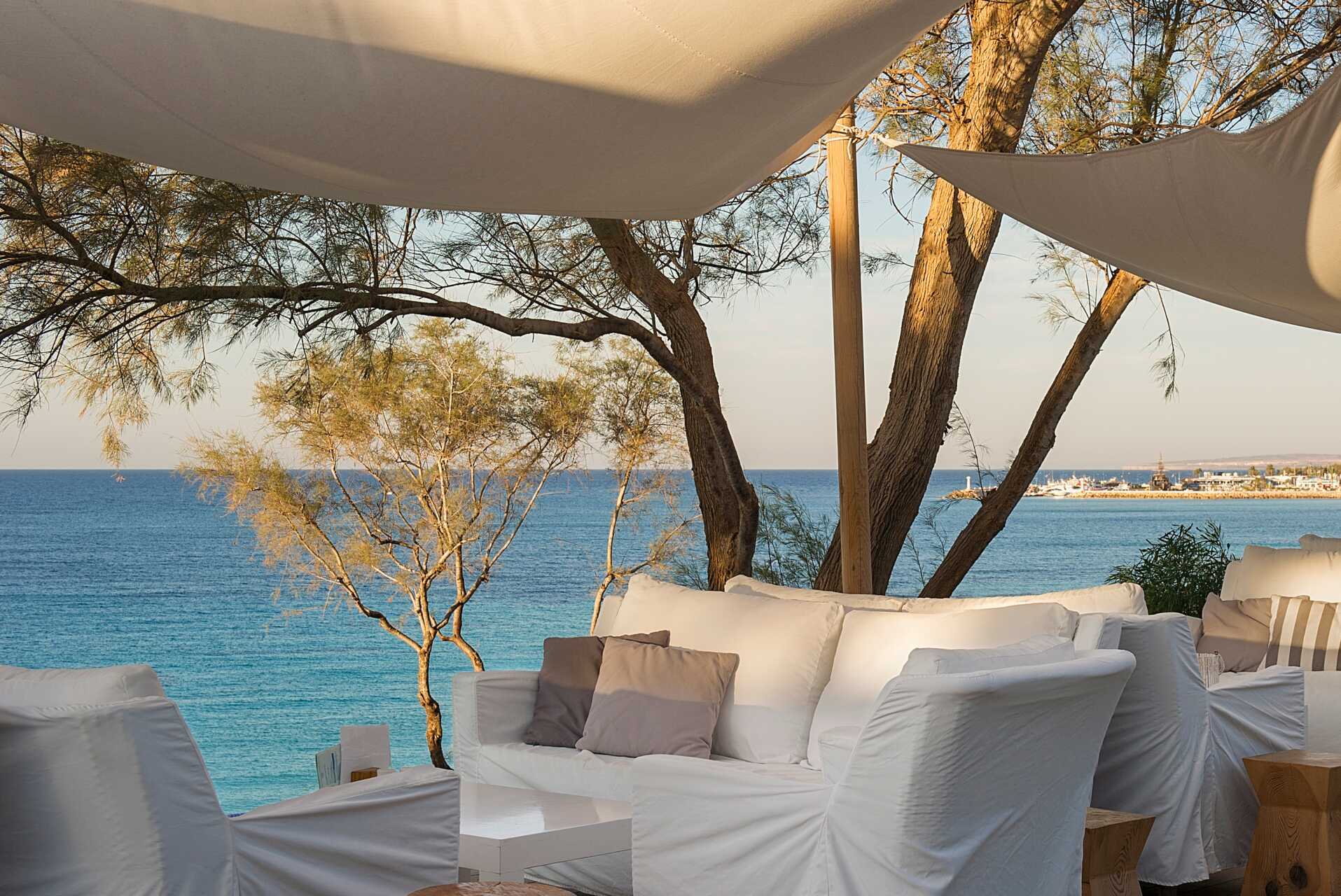 Loungebar på Grecian Sands, Cypern.