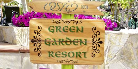 Trädgård på Green Garden Resort i Playa de las Americas på Teneriffa.