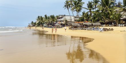 Hikkaduwa Beach i Sri Lanka.