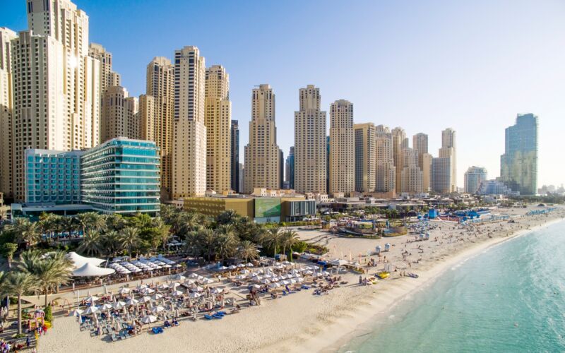 Hotell Hilton Dubai Jumeirah i Dubai, Förenade Arabemiraten.