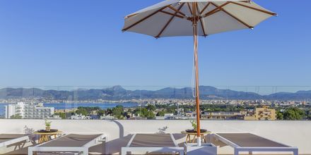 Poolområdet på taket på HM Alma Beach, Mallorca.