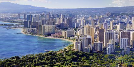 Honolulu är både Hawaiis största stad och huvudstad.