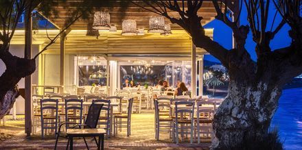 Restaurang i Ierapetra på Kreta, Grekland.