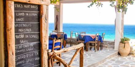 Strandcafé på Ios, Grekland.