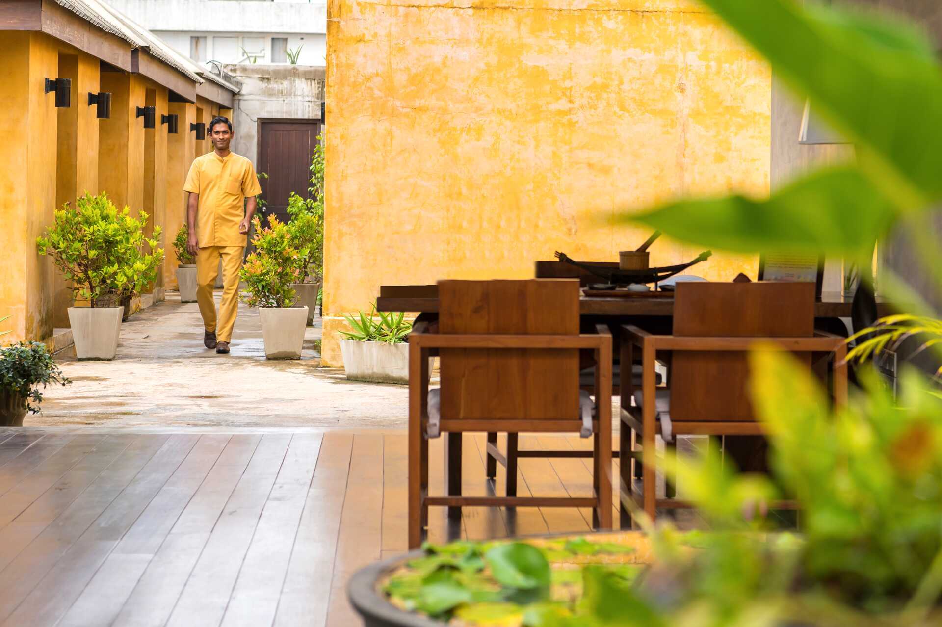 Spa på hotell Jetwing Sea i Negombo på Sri Lanka.