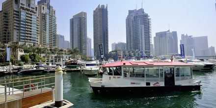 Dubai Marina i Dubai Jumeirah Beach, Förenade Arabemiraten.