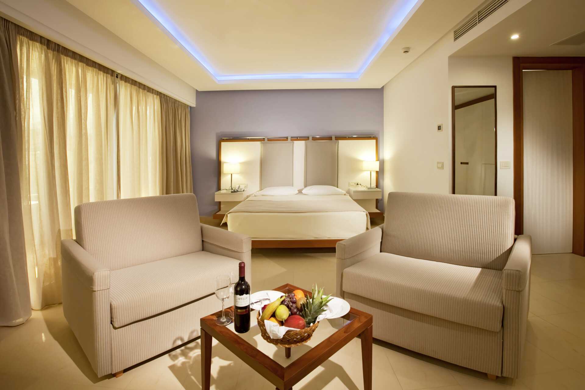 Juniorsvit på hotell Alimounda Mare på Karpathos, Grekland.