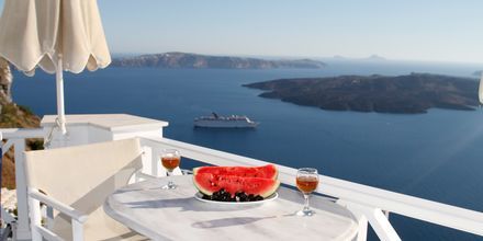 Hotell Kafieris Blue på Santorini, Grekland.