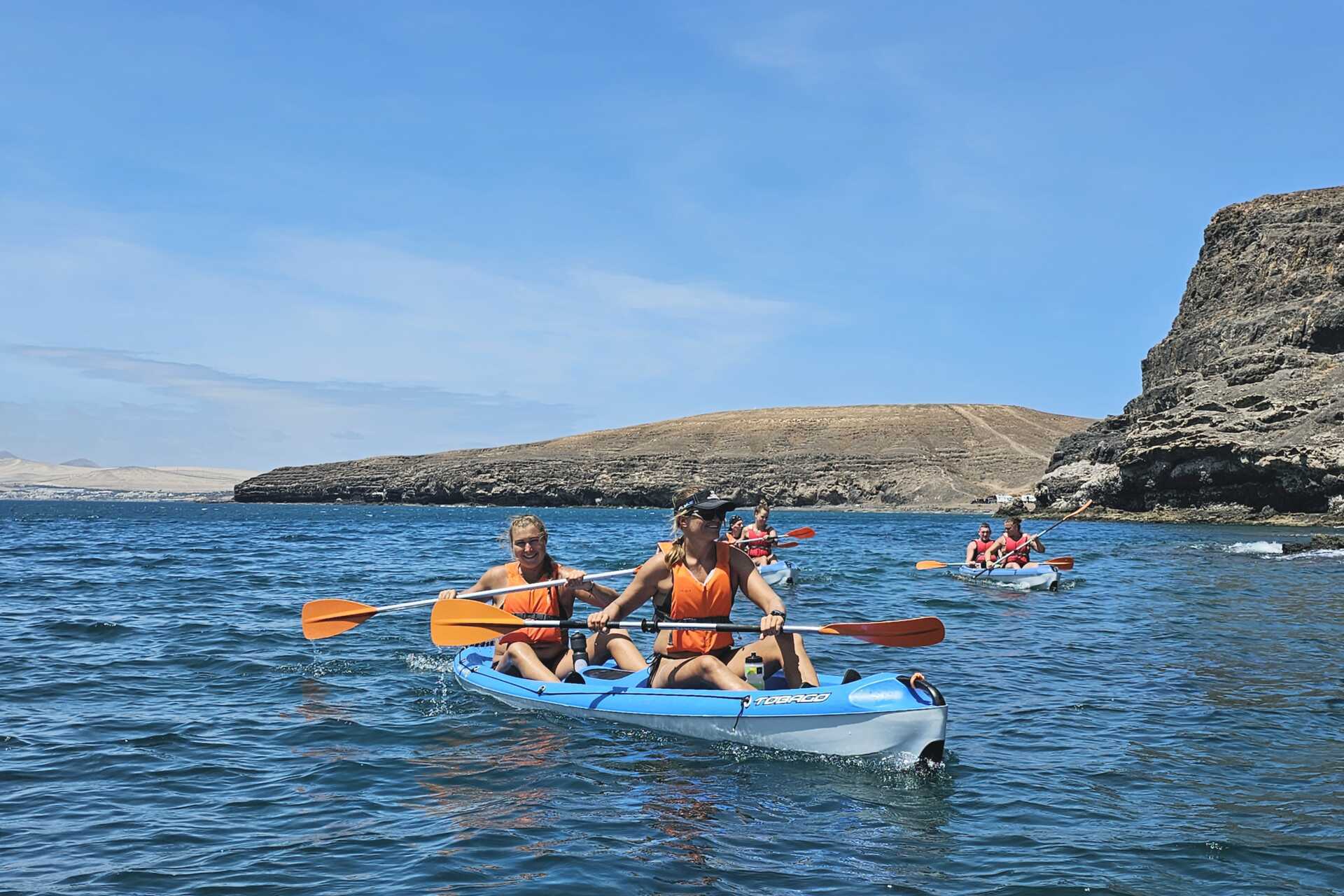 Kajak- och snorklingstur från La Lajita