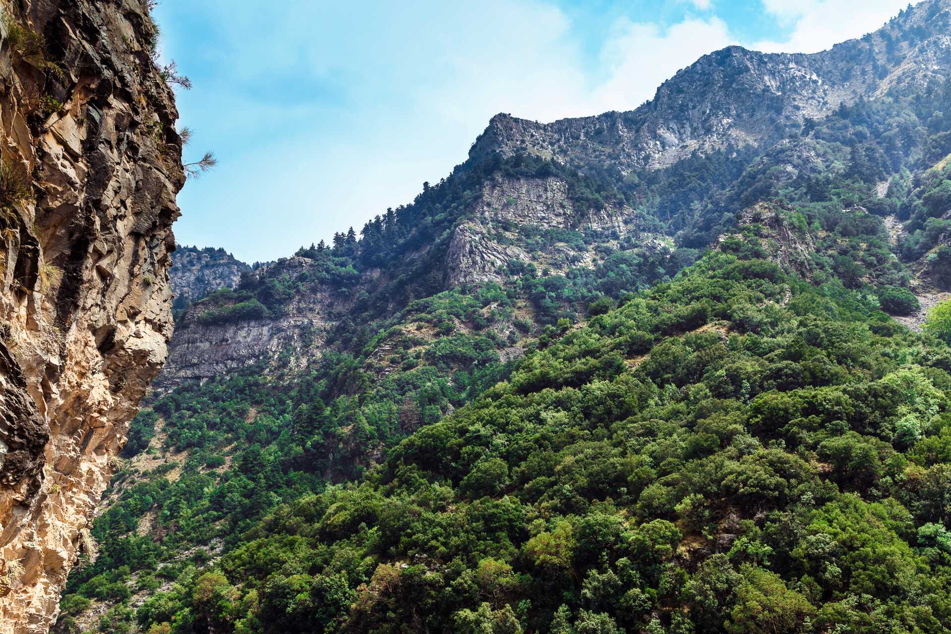 Berg nära Kalamata, Peloponnesos, Grekland.