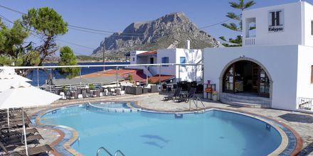 Poolområdet på hotell Kalypso på Kalymnos, Grekland.