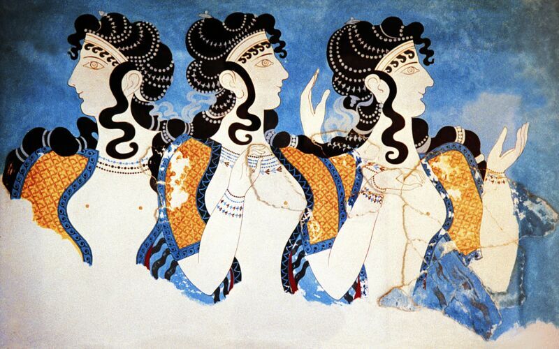 Knossos och Kretas huvudstad Heraklion