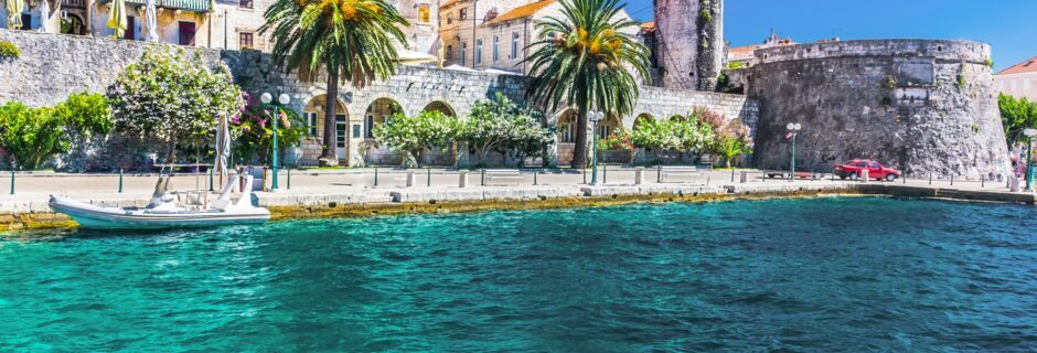 Korcula är en av de grönaste öarna i Adriatiska havet.