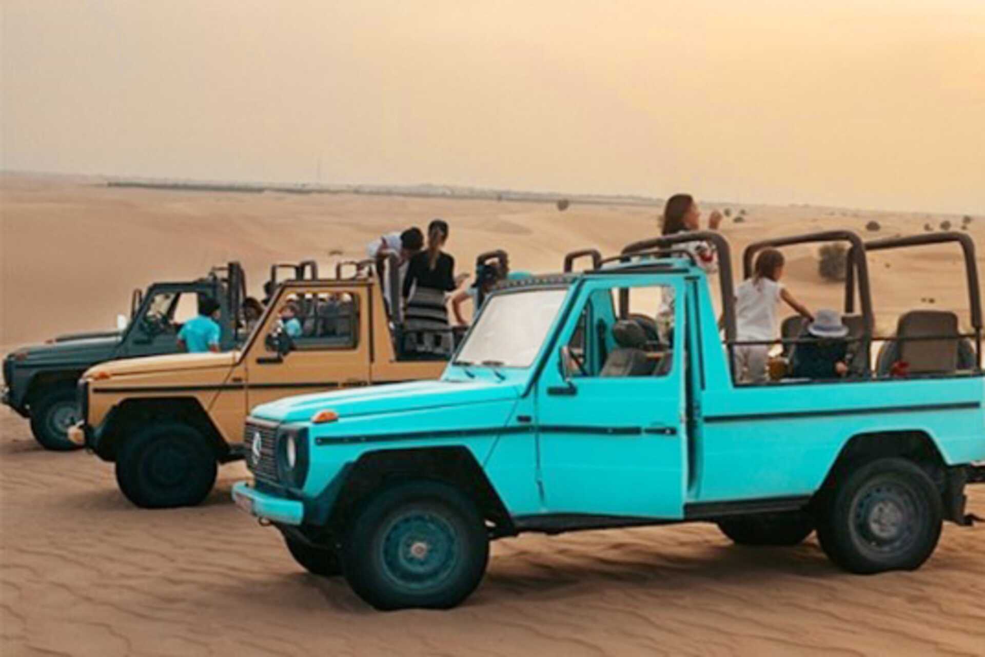 Kulturell ökentur i en klassisk Mercedes G-Class - inklusive sexrätters middag