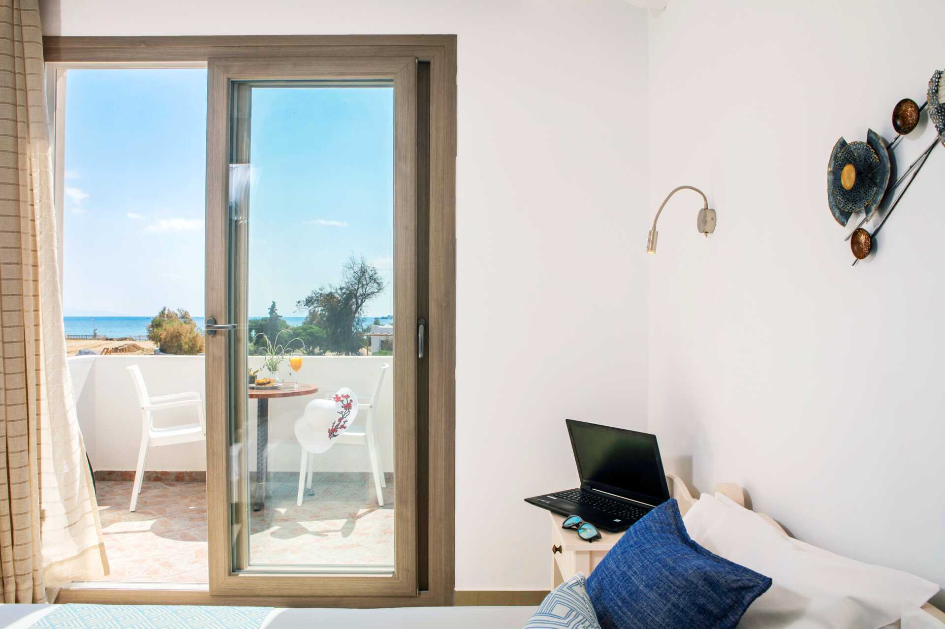 Lägenhet på hotell Evdokia i Plaka Beach, Naxos.