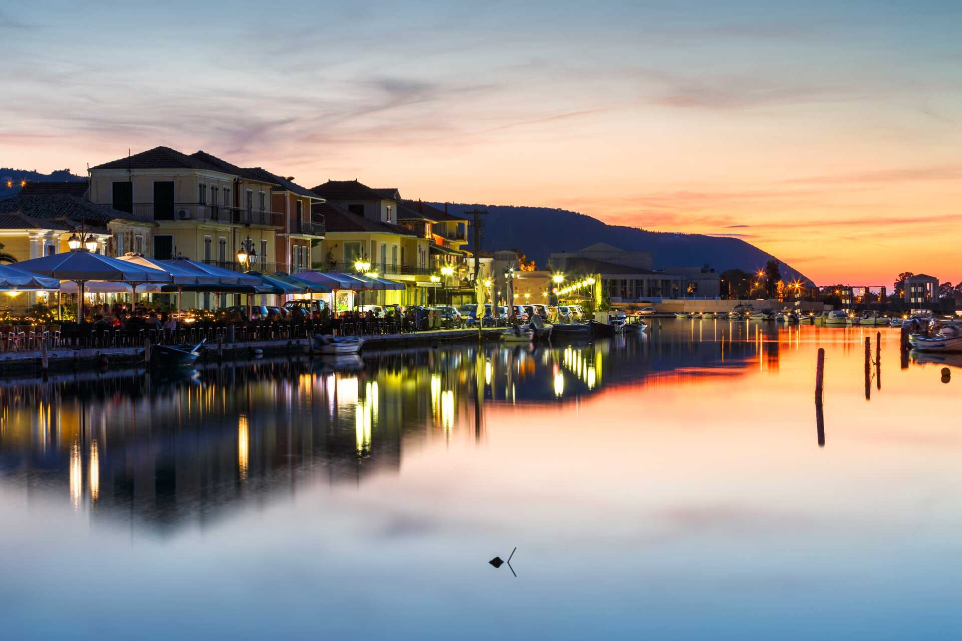 Lefkas by night